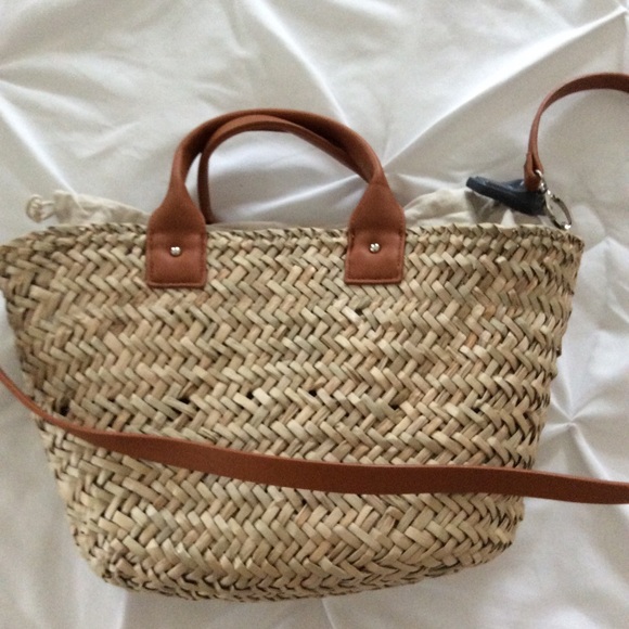 XXXSOLDXXX ❤️HP❤️ Pull & Bear Wicker Bag - Picture 7 of 8
